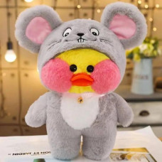Уточка Лалафан Lalafanfan Duck в комбинезоне 30см 